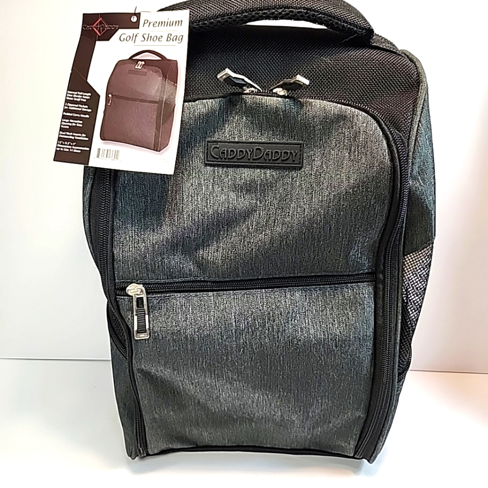 Caddydaddy Golf Bowling Sports Shoe Bag Premium Accessory Tote Gray Nwt Caddydaddy Golf Bowling Sports Shoe Bag Premium Accessory Tote Gray Nwt